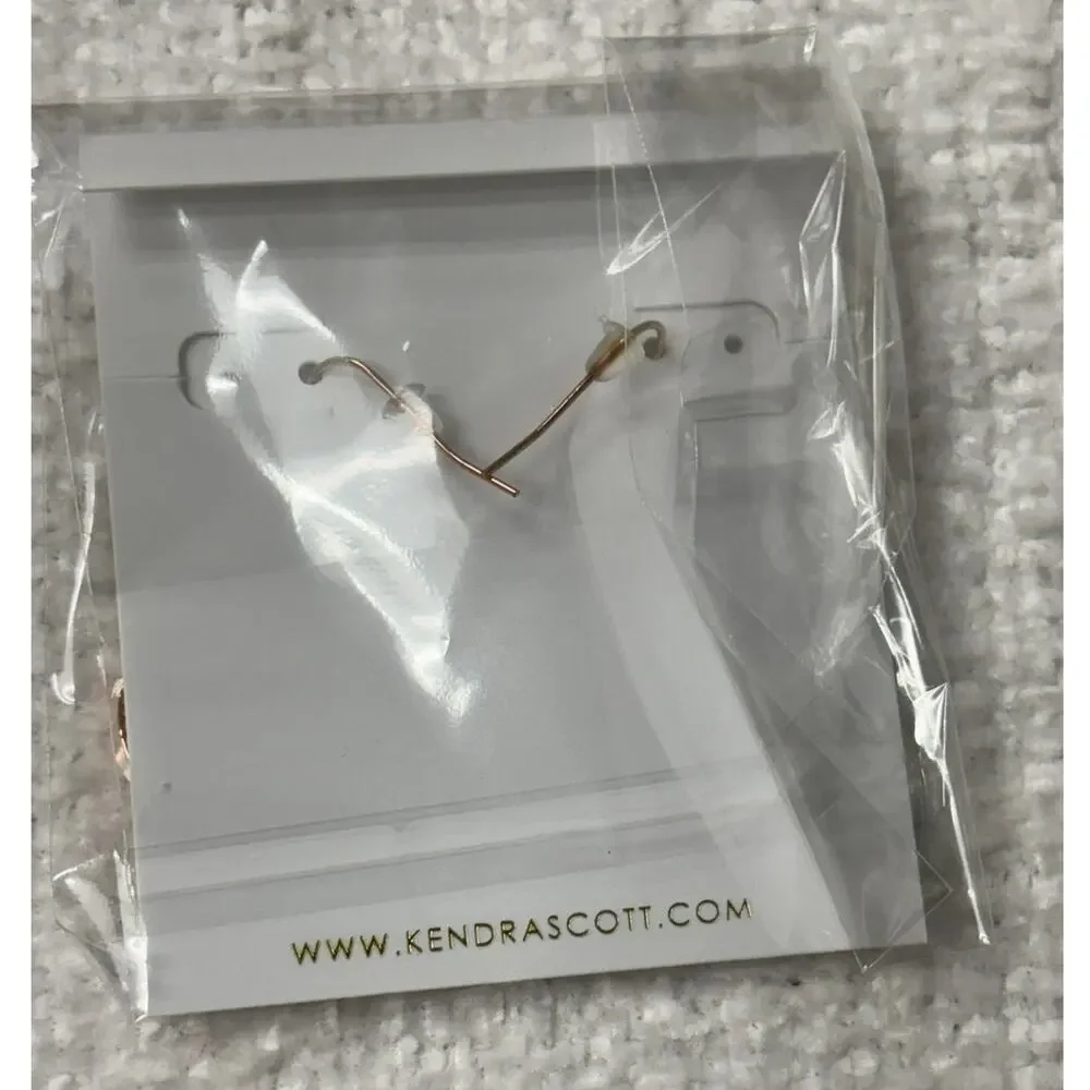 Kendra Scott Rose Gold Tone Dangle Earrings BRAND NEW #52006 - Picture 3 of 3